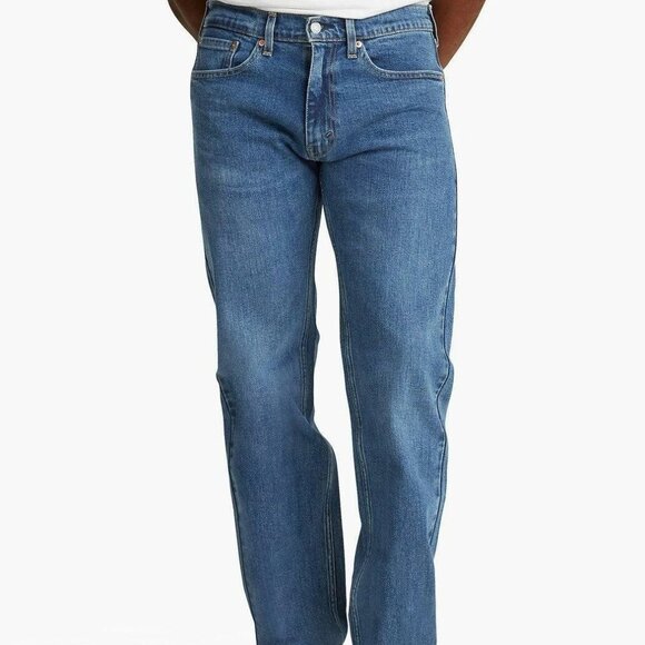 Levi's Men's Classic 505 Size 30X32 Regular Fit Straight Leg Light Blue Jeans - Picture 1 of 4